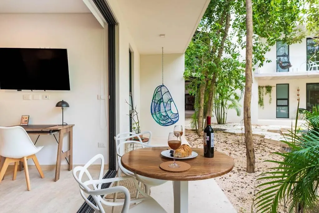 Apartmán Studio All-Inclusive Gym-Pool 360º-Scooter-Bicycle-Breakfast-Exclusive Benefits Services By Sandy Powerful Tulum